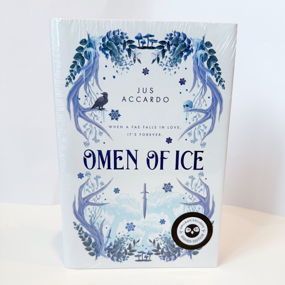 Omen of Ice Owlcrate Special Edition Hardcover Book by Jus Accardo NWT